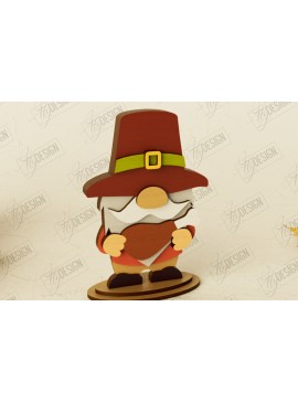 Σετ των 2 Intra απο ξύλο plywood 3mm-4mm πάχος - Fall Gnomes | Ημέρα των Ευχαριστιών | Συγκομιδή Δίασταση 15x15 cm INTRAFABR-105708160
