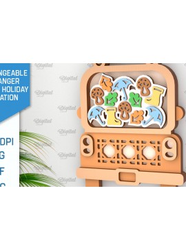 Intra απο ξύλο plywood 3mm-4mm πάχος - Φθινοπωρινή εναλλάξιμη διακόσμηση με λέιζερ Δίασταση 30x20 cm INTRAFABR-100046909