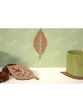 Σετ των 2 Intra απο ξύλο plywood 3mm-4mm πάχος - Φθινοπωρινό φύλλο | Φθινοπωρινά Σύμβολα | Φθινοπωρινή σεζόν Δίασταση 30x20 cm INTRAFABR-103509912