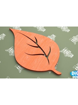 Σετ των 2 Intra απο ξύλο plywood 3mm-4mm πάχος - Φθινοπωρινό φύλλο | Φθινοπωρινά Σύμβολα | Φθινοπωρινή σεζόν Δίασταση 30x20 cm INTRAFABR-103451875