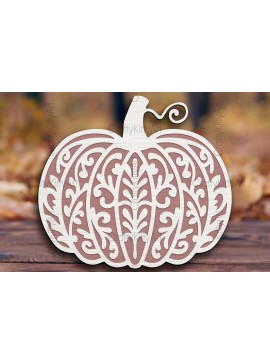 Σετ των 2 Intra απο ξύλο plywood 3mm-4mm πάχος -  κοπής με λέιζερ Fall Pumpkin Mandala  Δίασταση 30x30 cm INTRAFABR-104069235