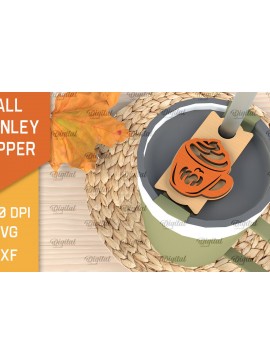 Σετ των 2 Intra απο ξύλο plywood 3mm-4mm πάχος - Fall Stanley Topper Laser Cut Design Δίασταση 30x20 cm INTRAFABR-103941811