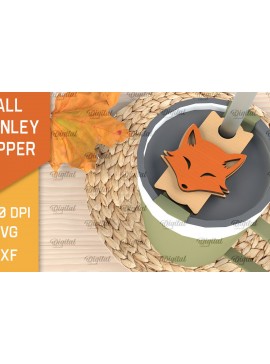 Σετ των 2 Intra απο ξύλο plywood 3mm-4mm πάχος - Fall Stanley Topper Laser Cut Design Δίασταση 30x20 cm INTRAFABR-103942008