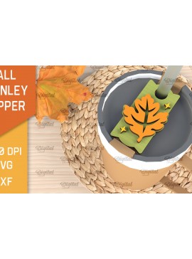 Σετ των 2 Intra απο ξύλο plywood 3mm-4mm πάχος - Fall Stanley Topper Laser Cut Design Δίασταση 30x20 cm INTRAFABR-103942187