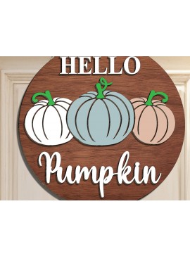 Σετ των 2 Intra απο ξύλο plywood 3mm-4mm πάχος - Fall Welcome Sign Cut File  Δίασταση 20x20 cm INTRAFABR-110615118