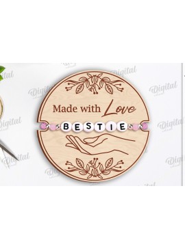 Σετ των 3 Intra απο ξύλο plywood 3mm-4mm πάχος - Οικογενειακή θήκη βραχιολιού κοπής με λέιζερ Δίασταση 4x4 cm INTRAFABR-119198430