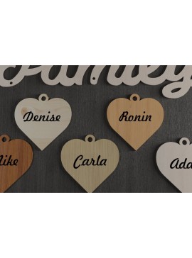 Σετ των 3 Intra απο ξύλο plywood 3mm-4mm πάχος - Ημερολόγιο οικογενειακών εορτασμών 046 Δίασταση 4x4 cm INTRAFABR-117714182