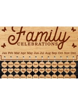 Σετ των 3 Intra απο ξύλο plywood 3mm-4mm πάχος -  σανίδα οικογενειακών γιορτών Δίασταση 20x20 cm INTRAFABR-100825565