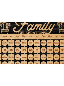 Σετ των 2 Intra απο ξύλο plywood 3mm-4mm πάχος -  σανίδα οικογενειακών γιορτών Δίασταση 20x20 cm INTRAFABR-100825714