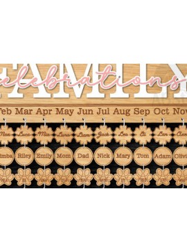 Σετ των 2 Intra απο ξύλο plywood 3mm-4mm πάχος -  σανίδα οικογενειακών γιορτών Δίασταση 20x20 cm INTRAFABR-100003280