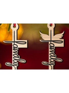 Σετ των 3 Intra απο ξύλο plywood 3mm-4mm πάχος - Οικογένεια Ιησούς Χριστός Τιμίου Σταυρού Laser  Δίασταση 6x6 cm INTRAFABR-112164619