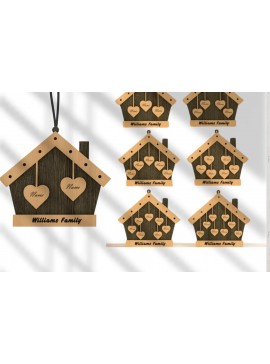 Σετ των 3 Intra απο ξύλο plywood 3mm-4mm πάχος - Επώνυμο  Sign 232 Δίασταση 4x4 cm INTRAFABR-118582342