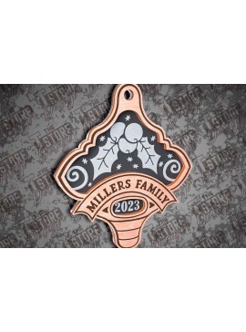 Σετ των 3 Intra απο ξύλο plywood 3mm-4mm πάχος - Οικογενειακά Διακοσμητικά Σχέδιο  Cut Laser Δίασταση 6x6 cm INTRAFABR-79660572