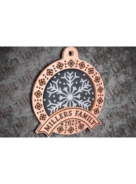 Σετ των 3 Intra απο ξύλο plywood 3mm-4mm πάχος - Οικογενειακά Διακοσμητικά Σχέδιο  Cut Laser Δίασταση 6x6 cm INTRAFABR-79660370