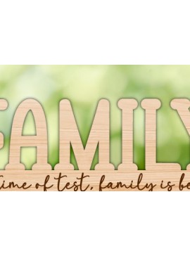 Σετ των 2 Intra απο ξύλο plywood 3mm-4mm πάχος - Γραφικό σχεδίασης οικογενειακής κοπής με λέιζερ Δίασταση 30x20 cm INTRAFABR-78633234