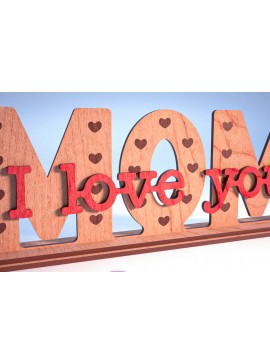 Intra απο ξύλο plywood 3mm-4mm πάχος - Family Stand Laser Cut  |Family Stand Δίασταση 30x20 cm INTRAFABR-62979743
