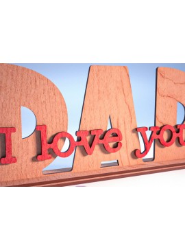 Intra απο ξύλο plywood 3mm-4mm πάχος - Family Stand Laser Cut  |Family Stand Δίασταση 30x20 cm INTRAFABR-62979784