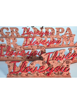 Intra απο ξύλο plywood 3mm-4mm πάχος - Family Stand Laser Cut  |Family Stand Δίασταση 30x20 cm INTRAFABR-63866912