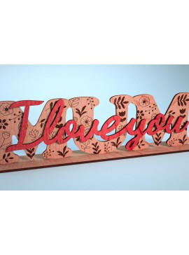 Intra απο ξύλο plywood 3mm-4mm πάχος - Family Stand Laser Cut  |Family Stand Δίασταση 30x20 cm INTRAFABR-63867356