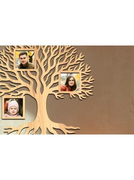 Σετ των 2 Intra απο ξύλο plywood 3mm-4mm πάχος - Οικογενειακό δέντρο Κορνίζα φωτογραφιών  Δίασταση 20x25 cm INTRAFABR-119465340