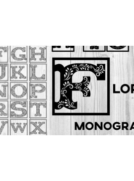 Intra απο ξύλο plywood 3mm-4mm πάχος - Πακέτο μονόγραμμα αλφαβήτου Fancy Floral 26 Δίασταση 40x50 cm INTRAFABR-67387464