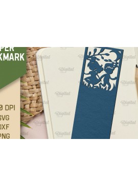 Σετ των 2 Intra απο ξύλο plywood 3mm-4mm πάχος - Χαρτί φαντασίας σελιδοδείκτης Χαρτί κοπής Δίασταση 5x20 cm INTRAFABR-91350962