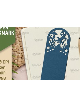 Σετ των 2 Intra απο ξύλο plywood 3mm-4mm πάχος - Χαρτί φαντασίας σελιδοδείκτης Χαρτί κοπής Δίασταση 5x20 cm INTRAFABR-91351146