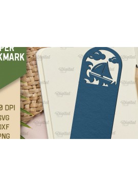 Σετ των 2 Intra απο ξύλο plywood 3mm-4mm πάχος - Χαρτί φαντασίας σελιδοδείκτης Χαρτί κοπής Δίασταση 5x20 cm INTRAFABR-91350591