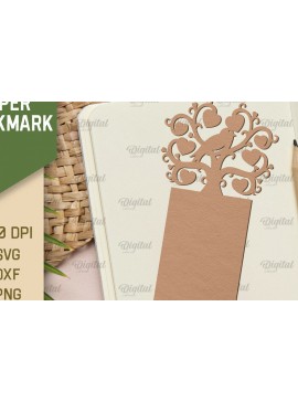 Σετ των 2 Intra απο ξύλο plywood 3mm-4mm πάχος - Χαρτί φαντασίας σελιδοδείκτης Χαρτί κοπής Δίασταση 5x20 cm INTRAFABR-91350716