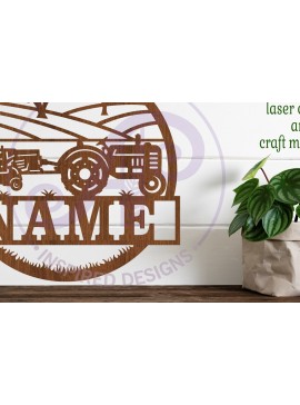 Intra απο ξύλο plywood 3mm-4mm πάχος - Σήμα ονόματος Farm Hay Baling and Tractor Δίασταση 30x20 cm INTRAFABR-102151335