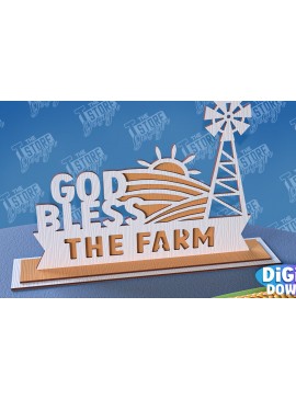 Intra απο ξύλο plywood 3mm-4mm πάχος - Αγρόκτημα 3D Standing Decor  Δίασταση 30x20 cm INTRAFABR-95655060