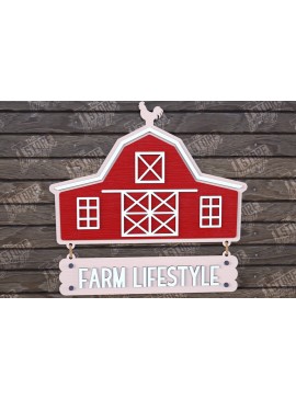 Σετ των 2 Intra απο ξύλο plywood 3mm-4mm πάχος - Διακόσμηση αγροικίας | Πινακίδα αγροικίας Δίασταση 30x20 cm INTRAFABR-102525335