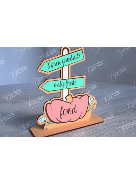 Σετ των 2 Intra απο ξύλο plywood 3mm-4mm πάχος - Διακόσμηση αγροικίας | Περίπτερο αγροικίας | CNC Δίασταση 30x20 cm INTRAFABR-102959910