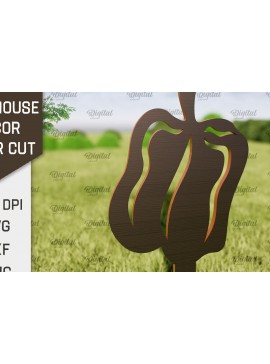 Σετ των 2 Intra απο ξύλο plywood 3mm-4mm πάχος - Διακόσμηση αγροικίας . Λέιζερ πασσάλων κήπου Δίασταση 30x20 cm INTRAFABR-95295601