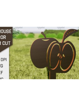 Intra απο ξύλο plywood 3mm-4mm πάχος - Διακόσμηση αγροικίας . Λέιζερ πασσάλων κήπου Δίασταση 30x20 cm INTRAFABR-95295615