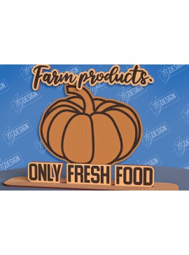 Σετ των 2 Intra απο ξύλο plywood 3mm-4mm πάχος - Σχέδιο κοπής με λέιζερ μόνιμης αγροικίας Δίασταση 30x20 cm INTRAFABR-96822002