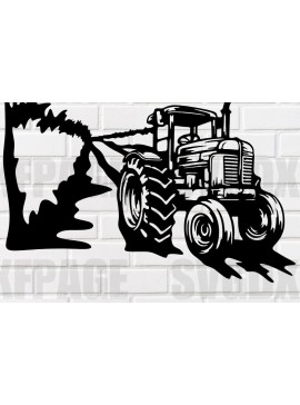 Σετ των 2 Intra απο ξύλο plywood 3mm-4mm πάχος -  κοπής λέιζερ   Farming Tractor Sign Δίασταση 30x20 cm INTRAFABR-115600334