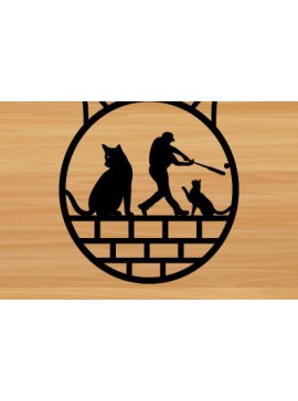 Intra απο ξύλο plywood 3mm-4mm πάχος - Σχεδιασμός τέχνης μεταλλικών τοίχων για την ημέρα του πατέρα Δίασταση 40x50 cm INTRAFABR-72477841