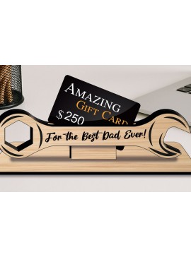 Σετ των 2 Intra απο ξύλο plywood 3mm-4mm πάχος - Εργαλείο κλειδιού υποδοχής κάρτας δώρου για τη γιορτή του πατέρα Δίασταση 20x20 cm INTRAFABR-123510752