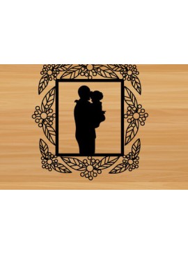 Intra απο ξύλο plywood 3mm-4mm πάχος - Μεταλλική διακόσμηση τοίχου με λέιζερ για την ημέρα του πατέρα Δίασταση 40x50 cm INTRAFABR-72833631