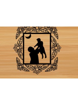 Intra απο ξύλο plywood 3mm-4mm πάχος - Μεταλλική διακόσμηση τοίχου με λέιζερ για την ημέρα του πατέρα Δίασταση 40x50 cm INTRAFABR-72833947