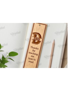 Σετ των 2 Intra απο ξύλο plywood 3mm-4mm πάχος - Απο σελιδοδείκτης για την Ημέρα του Πατέρα Δίασταση 5x20 cm INTRAFABR-121119377