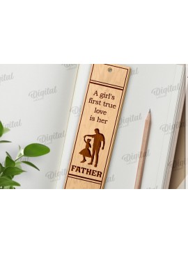 Σετ των 2 Intra απο ξύλο plywood 3mm-4mm πάχος - Απο σελιδοδείκτης για την Ημέρα του Πατέρα Δίασταση 5x20 cm INTRAFABR-121119450