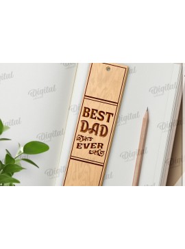 Σετ των 2 Intra απο ξύλο plywood 3mm-4mm πάχος - Απο σελιδοδείκτης για την Ημέρα του Πατέρα Δίασταση 5x20 cm INTRAFABR-121119313