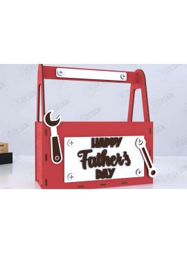 Σετ των 2 Intra απο ξύλο plywood 3mm-4mm πάχος - Κουτί για την Ημέρα του Πατέρα | Κουτί αποθήκευσης | Δώρο Δίασταση 15x15 cm INTRAFABR-118896404