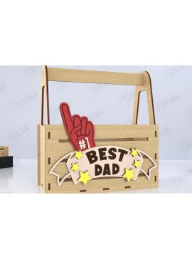 Σετ των 2 Intra απο ξύλο plywood 3mm-4mm πάχος - Κουτί για την Ημέρα του Πατέρα | Κουτί αποθήκευσης | Δώρο Δίασταση 15x15 cm INTRAFABR-118896408