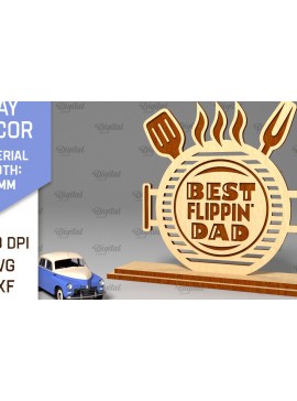 Intra απο ξύλο plywood 3mm-4mm πάχος - Διακόσμηση για την Ημέρα του Πατέρα Laser Cut  Δίασταση 30x20 cm INTRAFABR-96280140