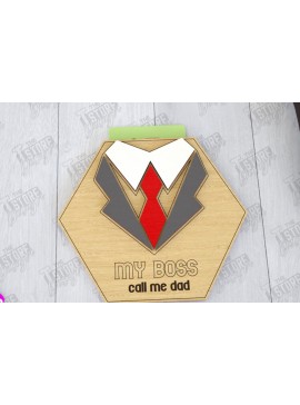 Σετ των 2 Intra απο ξύλο plywood 3mm-4mm πάχος - Δωροθήκη για την Ημέρα του Πατέρα | Gift Idea Δίασταση 10x15 cm INTRAFABR-116143205