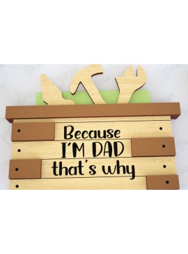 Σετ των 2 Intra απο ξύλο plywood 3mm-4mm πάχος - Δωροθήκη για την Ημέρα του Πατέρα | Gift Idea Δίασταση 10x15 cm INTRAFABR-116151455