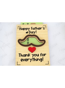 Σετ των 2 Intra απο ξύλο plywood 3mm-4mm πάχος - Δωροθήκη για την Ημέρα του Πατέρα | Gift Idea Δίασταση 10x15 cm INTRAFABR-116151468